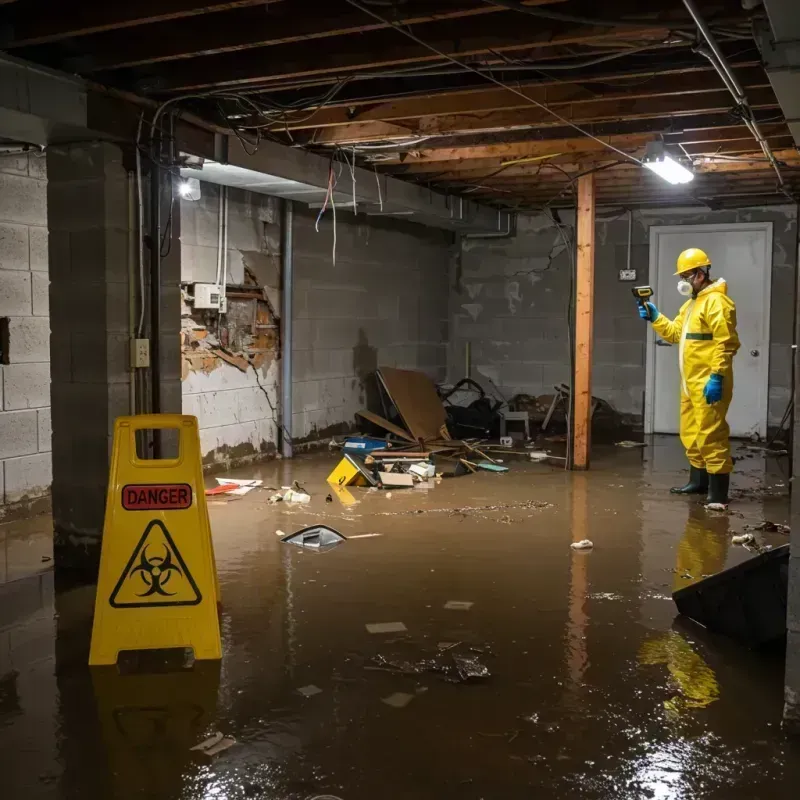 Flooded Basement Electrical Hazard in University Heights, NY Property